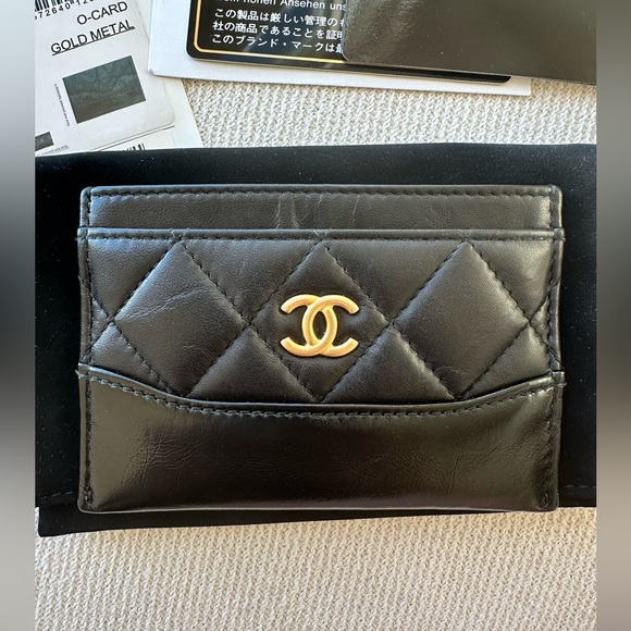 CHANEL Gabrielle card holder black - Picture 7 of 10